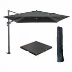 Hawaii zweefparasol 300x300 met 90kg granieten parasolvoet, Tuin en Terras, Ophalen, Verstelbaar, Gebruikt, Zweefparasol