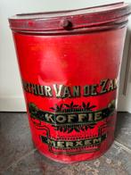 Oude blikken doos voor koffie - 46 cm hoog, Verzamelen, Ophalen, Gebruikt, Koffie