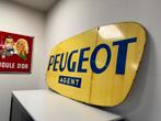 PEUGEOT emaille reclamebord XL, Verzamelen, Merken en Reclamevoorwerpen, Ophalen of Verzenden, Gebruikt, Reclamebord