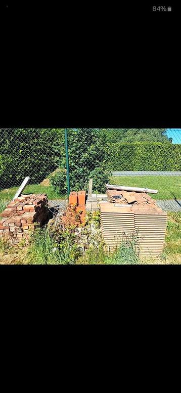 Dakpannen en bakstenen, Doe-het-zelf en Bouw, Ophalen, Gebruikt, Dakpannen