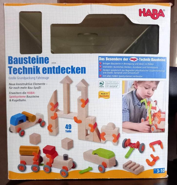 Haba Bouwstenen Techniek, Kinderen en Baby's, Speelgoed | Educatief en Creatief, Zo goed als nieuw, Bouwen, Ophalen
