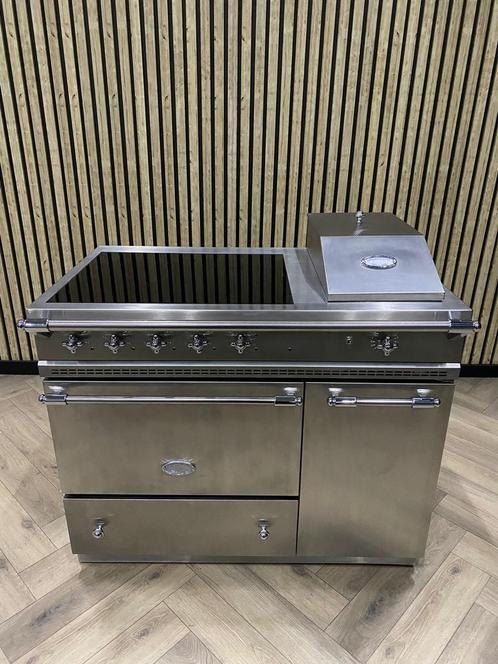 Prachtige Lacanche Inox Blinkend Chroom Keramisch + Friteuse, Elektronische apparatuur, Fornuizen, Keramisch, Grill, Ophalen of Verzenden