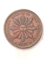 Munt koper Uruguay 40 cent jaartal 1857 kwaliteit !!, Amérique du Sud, Enlèvement ou Envoi, Monnaie en vrac
