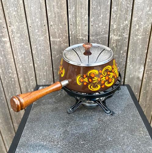 Prachtige vintage fondueset, Elektronische apparatuur, Fonduesets, Zo goed als nieuw, Fondueset, Ophalen of Verzenden