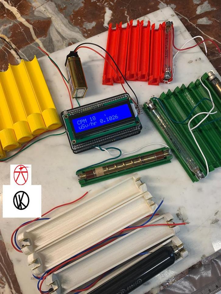 Geiger-Müller buishouder — PLA 3D-printen (NL) VISKIP, Hobby en Vrije tijd, Elektronica-componenten, Nieuw, Ophalen of Verzenden