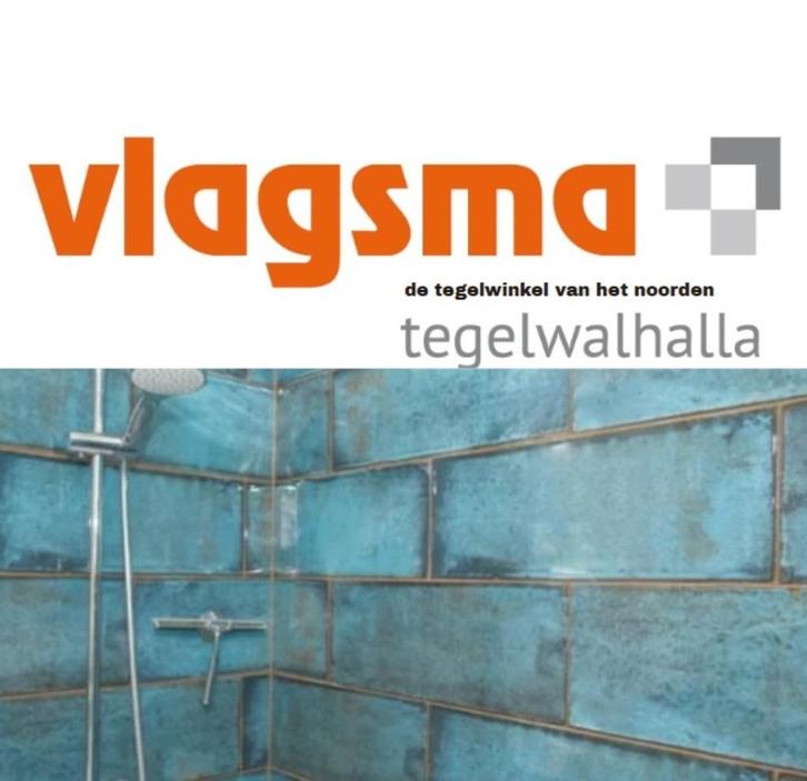 Blauwe badkamertegels - wandtegels blauw - badkamer tegels, Doe-het-zelf en Bouw, Overige Doe-Het-Zelf en Bouw, Nieuw, Verzenden