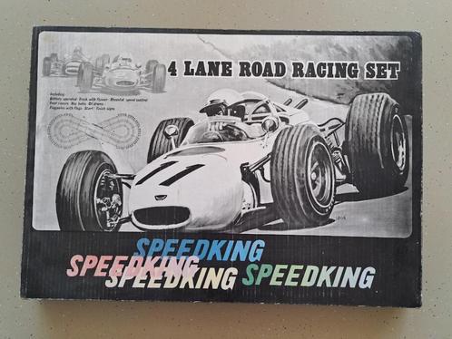 Vintage Speedking 403/71 4 Lane Road Racing Set - Hong Kong, Hobby en Vrije tijd, Modelauto's | Overige schalen, Gebruikt, Auto