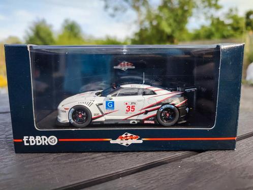 Nissan GTR R35 GT1 1/43 EBBRO, Hobby en Vrije tijd, Modelauto's | 1:43, Zo goed als nieuw, Auto, Kyosho, Ophalen of Verzenden