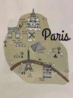 3x Cadres déco - images "Big City" Paris - London - New York, Maison & Meubles, Métal ou Aluminium, Enlèvement, Utilisé