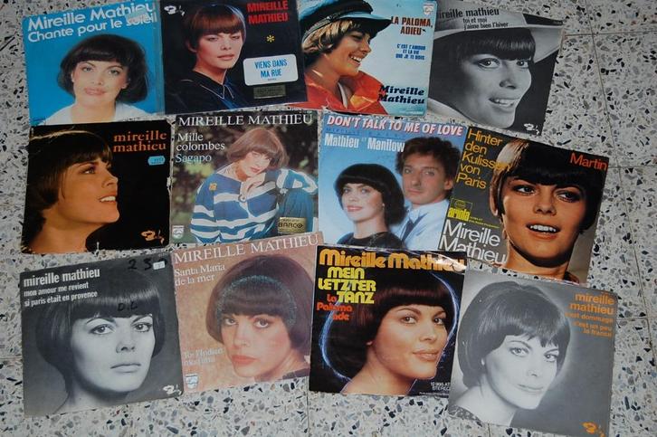 chansons 45t's van Mireille Mathieu, Cd's en Dvd's, Vinyl | Overige Vinyl, Zo goed als nieuw, Overige formaten, Ophalen of Verzenden