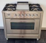 ☘️️️️Luxe Fornuis Boretti 90 cm rvs frytop 5 pits 1 oven, Elektronische apparatuur, Fornuizen, 60 cm of meer, 5 kookzones of meer
