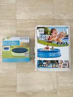 Zwembad + Dekzeil 244cm Easy Set Pool, Tuin en Terras, Zwembaden, Ophalen, Opblaaszwembad, Rond, Zo goed als nieuw