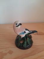 Handgeschilderd decoratief beeldje gaai, Ophalen of Verzenden, Gebruikt