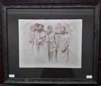 Frank Brangwyn 1867-1956 « groupe de travailleurs masculins , Antiquités & Art, Art | Eaux-fortes & Gravures, Enlèvement