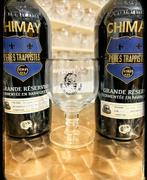 Galopin Chimay 50 jaar oud geo - 11/08/2023, Ophalen of Verzenden, Zo goed als nieuw, Bierglas