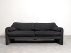 Cassina Maralunga 2,5 seater bicolore black/grey, Gebruikt, 150 tot 200 cm, Tweepersoons, 75 tot 100 cm