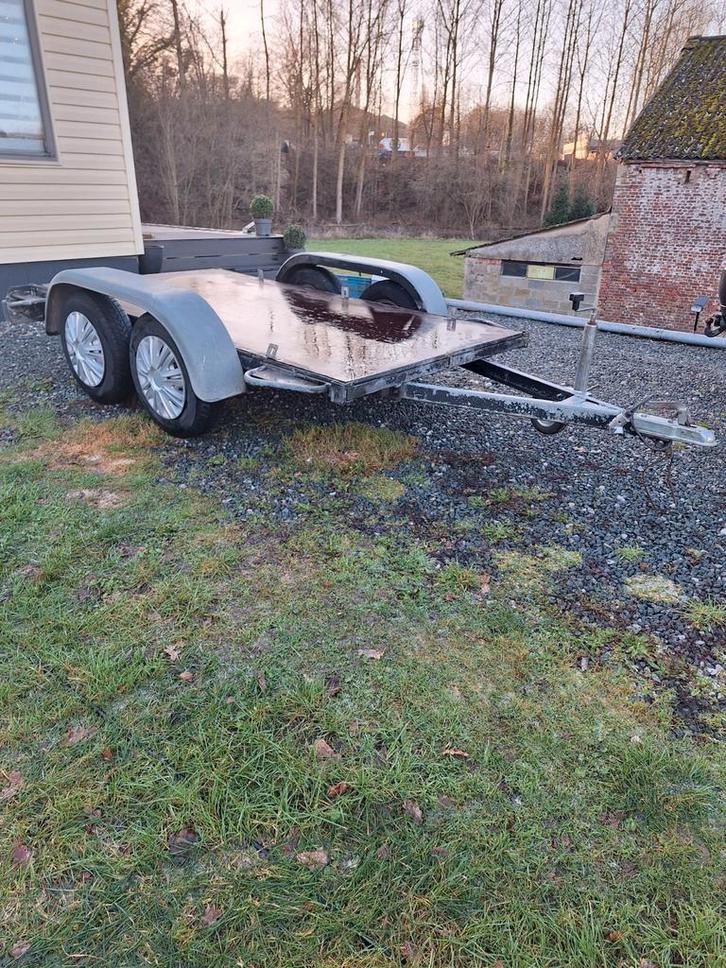 Remorque + table haute neuve, Auto diversen, Aanhangers en Bagagewagens, Ophalen