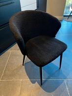 5 stoelen in zwarte teddystof in bijna nieuwstaat, Ophalen, Hout, Overige kleuren, Zo goed als nieuw