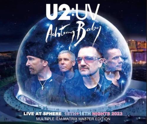 4 CD's U 2 - Live at Sphere 2023 - 15e en 16e avond, Cd's en Dvd's, Cd's | Rock, Nieuw in verpakking, Poprock, Verzenden