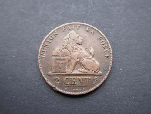 2 Centimes 1864 Belgique km#4.2, Timbres & Monnaies, Monnaies | Belgique, Monnaie en vrac, Bronze, Envoi