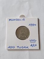 Mongolie 100 tugrik 1994 UNC !!, Postzegels en Munten, Munten | Azië, Ophalen of Verzenden