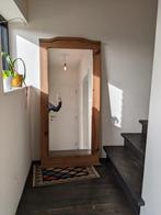 Grote spiegel wandspiegel houten frame, Huis en Inrichting, Woonaccessoires | Spiegels, Ophalen, 100 tot 150 cm, Zo goed als nieuw