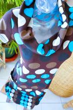 leuk vintage gekleurd retro jurk, Maat 38/40 (M), Overige kleuren, Ophalen of Verzenden, Gedragen