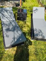 Ligbed set met bijzettafel, Tuin en Terras, Ligbedden, Ophalen, Zo goed als nieuw