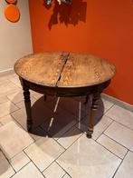 Ancienne table de ferme en pin H75cm diam 1,04m, Antiquités & Art