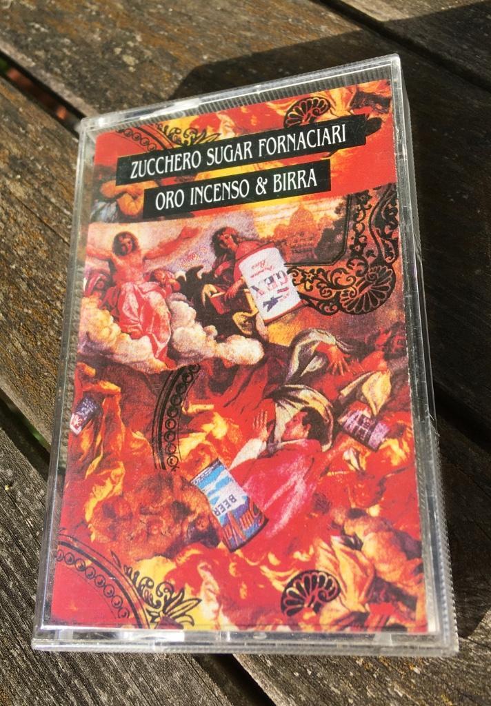 Vintage cassette Zucchero Fornaciari : oro, incenso e birra, Cd's en Dvd's, Cassettebandjes, Zo goed als nieuw, Origineel, Pop