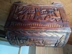 Houten koffer   info via 0473/900659, Huis en Inrichting, Woonaccessoires | Kisten, Ophalen, Zo goed als nieuw