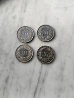 20 Rappen, Helvetia, Swiss Confideration zilver, Postzegels en Munten, Ophalen of Verzenden, Zilver