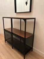 FJÄLLBO Shelving unit, black, 100x95 cm, Huis en Inrichting, Ophalen, Zo goed als nieuw