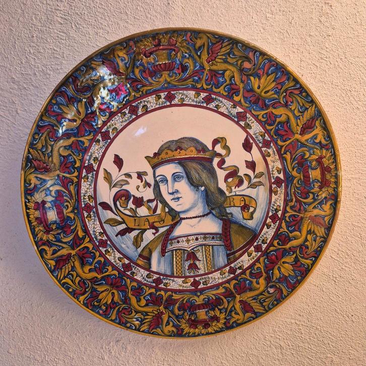 Italiaans bord, Antiek en Kunst, Antiek | Keramiek en Aardewerk, Ophalen of Verzenden