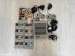 Super Nintendo PAL-versie met 10 games, Ophalen, Zo goed als nieuw, Met 3 controllers of meer, Met games