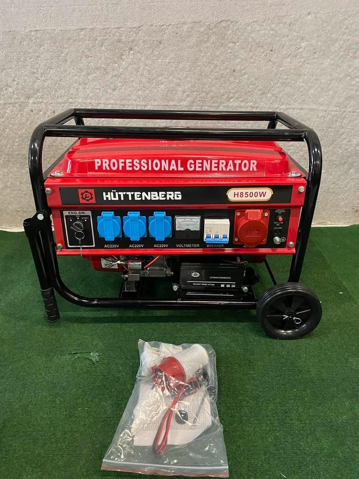 Nieuwe Huttenberg H8500w noodstroom aggregaat met wielen, Caravans en Kamperen, Caravanaccessoires, Nieuw, Ophalen