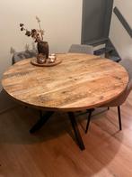 Ronde tafel sofia , weba 130 cm mango massief, Neuf, Quatre personnes, 150 à 200 cm, Hedendaags - landelijk - industrieel