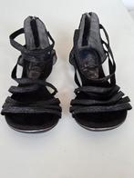 Glitter lederen sandalen maat 38, Ophalen of Verzenden, Zo goed als nieuw