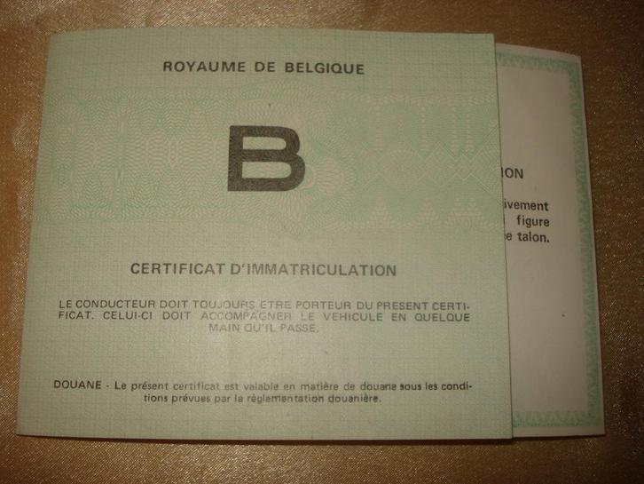 Ancien Certificat d'Immatriculation pour Camionnette Honda, Autos : Divers, Modes d'emploi & Notices d'utilisation, Enlèvement ou Envoi