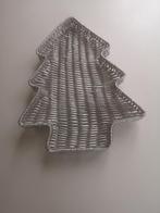 Zilverkleurige schotel kerstboomvorm, Ophalen of Verzenden