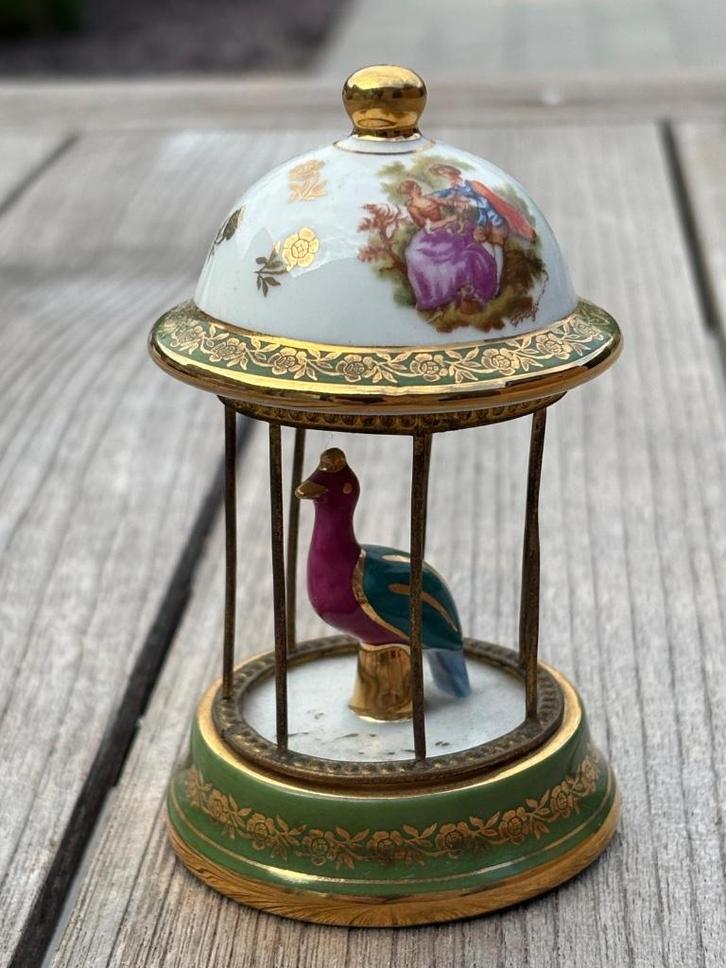 Limoges porselein vogelkooi, Antiek en Kunst, Antiek | Porselein, Ophalen of Verzenden