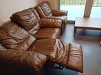 Sofa 2 zit +1zit gratis in heel goede staat, Ophalen, Leer