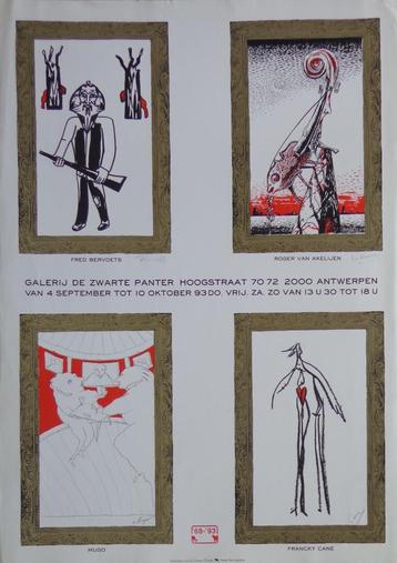 FRED BERVOETS + VAN AKELYEN + MUGO + CANE / ZEEFDRUK 93x66cm beschikbaar voor biedingen