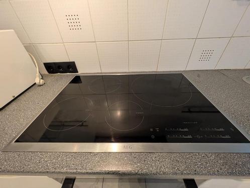 AEG 76 cm inductiekookplaat, Elektronische apparatuur, Kookplaten, Gebruikt, Tussenbouw, Inductie, 4 kookzones, Ophalen