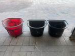3x voerbak €5 paard pony alpaca schaap geit, Ophalen, Gebruikt