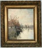 huile sur toile paysage signe jan baptiste de jonghe, Antiek en Kunst, Kunst | Schilderijen | Klassiek, Ophalen of Verzenden