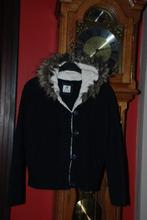 "Atmosphère" gebreid vest met capuchon, marineblauw T38, Kleding | Dames, Truien en Vesten, Maat 38/40 (M), Blauw, Ophalen of Verzenden