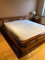 Bed + 2 nachtkastjes, Ophalen, Zo goed als nieuw, Tweepersoons, Modern Aziatisch