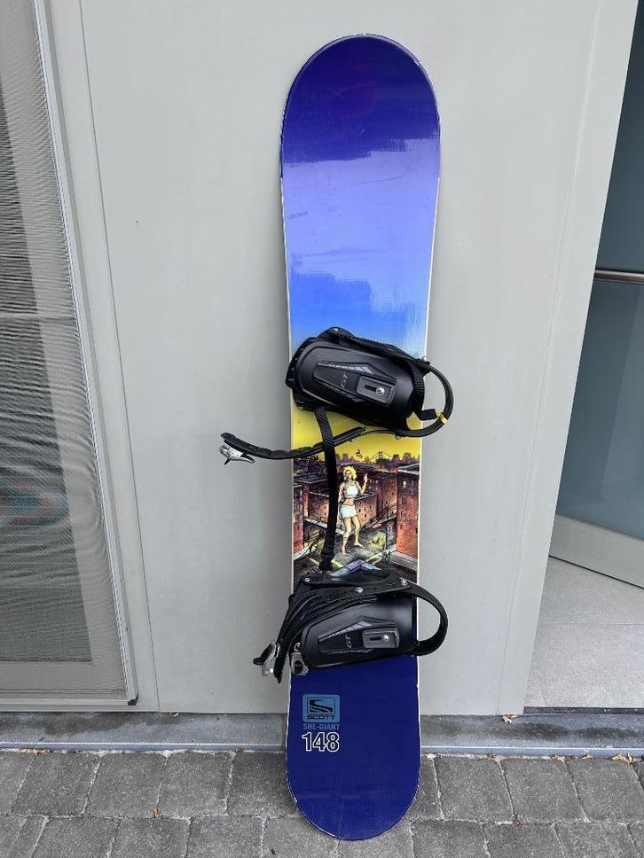 Snowboard Scott maat 145 met bindingen en incl. snowboardtas, Sport en Fitness, Snowboarden, Gebruikt, Board, Ophalen