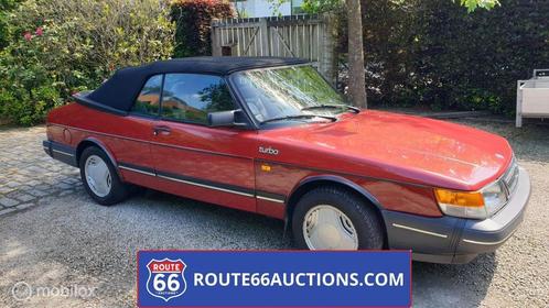 Saab 900 Turbo Cabriolet - 1987 | Route 66 Auctions, Auto's, Oldtimers, Bedrijf, Te koop, Lederen bekleding, Saab, Benzine, Overige carrosserie